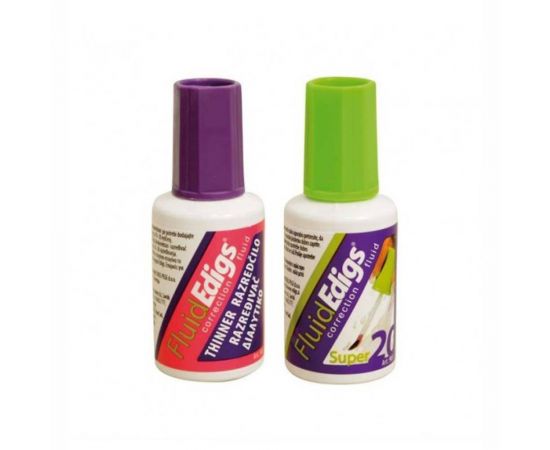 Σετ Διορθωτικό Υγρό Και Διαλυτικό 2X20ml Edigs  | Γραφική Ύλη στο MarkCenter