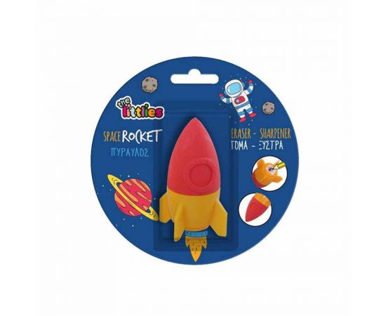 Γόμα και Ξύστρα The Littlies Πύραυλος Σε Blister 3 Χρώματα The Littlies | Γραφική Ύλη στο MarkCenter