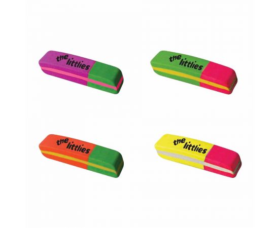 Γόμα The Littlies Δίχρωμη Neon 4 Χρώματα The Littlies | Γραφική Ύλη στο MarkCenter