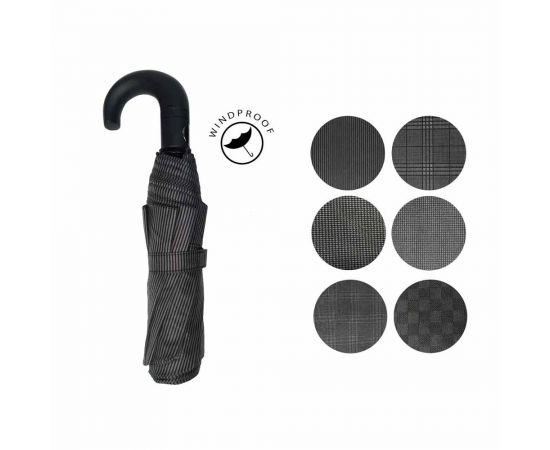 Ομπρέλα Trend 3σπαστη Αυτόματη Αντιανεμική 55cm Aνδρικά σχέδια Chanos | Είδη Δώρων στο MarkCenter