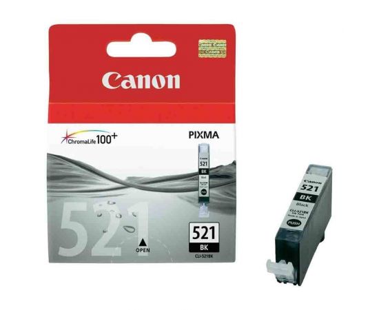 Canon Μελάνι Inkjet CLI-521BK Black (2933B001) (CANCLI-521BK) Canon | Αναλώσιμα Εκτυπωτών στο MarkCenter