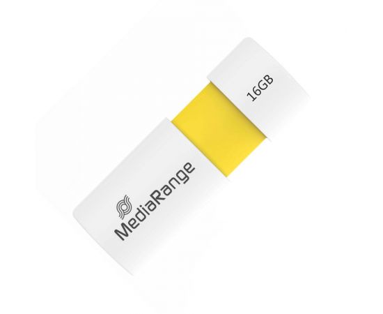 MediaRange USB 2.0 Flash Drive Color Edition 16GB (Yellow) (MR972) MediaRange | Αποθηκευτικά Μέσα στο MarkCenter