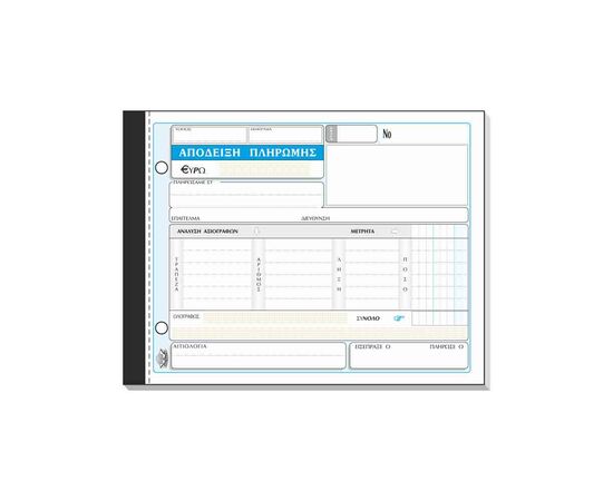 Απόδειξη Πληρωμής (Με Ανάλυση Μετρητών & Αξιογράφων) 231β 50x3 13x19cm Typotrust | Λογιστικά Έντυπα στο MarkCenter