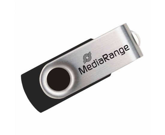 USB Stick 2.0 32GB MediaRange Black/Silver MR911 MediaRange | Αποθηκευτικά Μέσα στο MarkCenter
