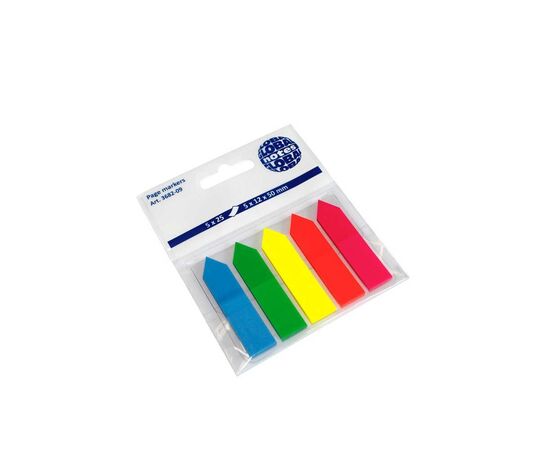 Bookmarks Arrow Global Notes 5 Colors 5x12x50mm 5X25 info | Office Supply στο MarkCenter
