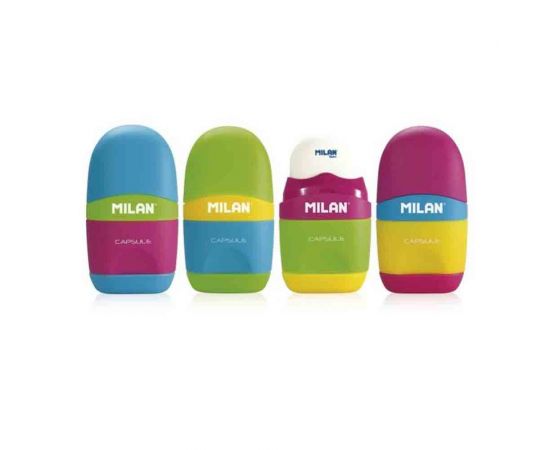 Γόμα Και Ξύστρα Milan Capsule  | Γραφική Ύλη στο MarkCenter