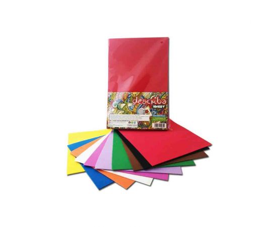 Μπλοκ Αφρώδες Describo 21X29cm Πάχος 2mm Ασορτί 10 Χρώματα Describo | Είδη Χειροτεχνίας στο MarkCenter
