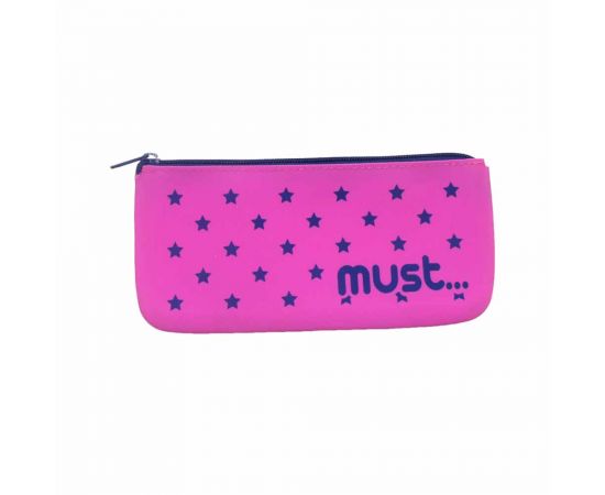 Κασετίνα Σιλικόνης Must Focus Φλατ Must Team | Σχολικές Τσάντες - Κασετίνες στο MarkCenter