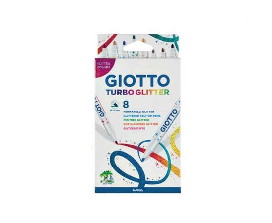 Μαρκαδόροι Ζωγραφικής Giotto Glitter 8τμχ Giotto | Είδη Ζωγραφικής στο MarkCenter