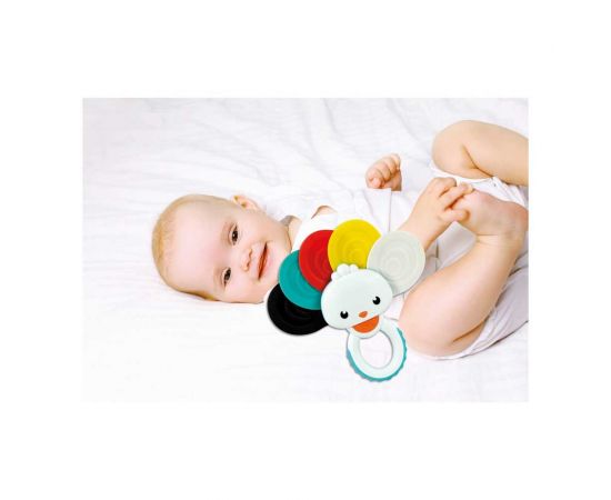 Βρεφικό Παιχνίδι Οδοντοφυΐας Κουδουνίστρα Παγώνι Clementoni | Παιχνίδια Bebe στο MarkCenter