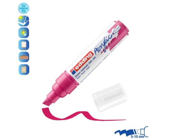 Ακρυλικός Μαρκαδόρος Edding 5000 5-10mm Telemagenta Edding | Είδη Ζωγραφικής στο MarkCenter