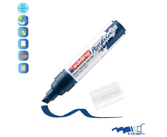 Ακρυλικός Μαρκαδόρος Edding 5000 5-10mm Elegant midnight Edding | Είδη Ζωγραφικής στο MarkCenter