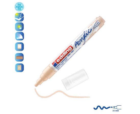 Ακρυλικός Μαρκαδόρος Edding 5100 2-3mm Warm beige Edding | Είδη Ζωγραφικής στο MarkCenter