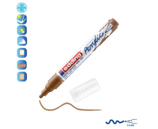 Ακρυλικός Μαρκαδόρος Edding 5100 2-3mm Hazel Edding | Είδη Ζωγραφικής στο MarkCenter