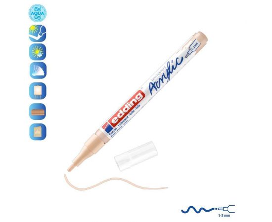 Ακρυλικός Μαρκαδόρος Edding 5300 1-2mm Warm beige Edding | Είδη Ζωγραφικής στο MarkCenter