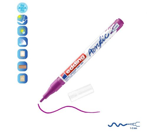 Ακρυλικός Μαρκαδόρος Edding 5300 1-2mm Berry Edding | Είδη Ζωγραφικής στο MarkCenter