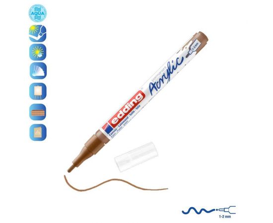 Ακρυλικός Μαρκαδόρος Edding 5300 1-2mm Hazel Edding | Είδη Ζωγραφικής στο MarkCenter