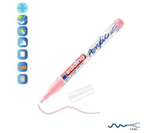 Ακρυλικός Μαρκαδόρος Edding 5300 1-2mm Classy mauve Edding | Είδη Ζωγραφικής στο MarkCenter