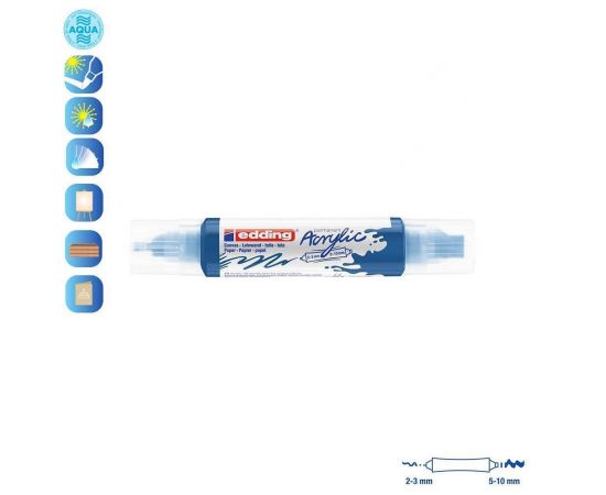Ακρυλικός Μαρκαδόρος Edding 5400 2-3/5-10mm Gentian Blue Edding | Είδη Ζωγραφικής στο MarkCenter