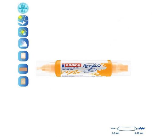 Ακρυλικός Μαρκαδόρος Edding 5400 2-3/5-10mm Sunny Yellow Edding | Είδη Ζωγραφικής στο MarkCenter