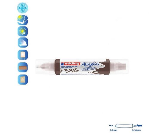 Ακρυλικός Μαρκαδόρος Edding 5400 2-3/5-10mm Chocolate brown Edding | Είδη Ζωγραφικής στο MarkCenter