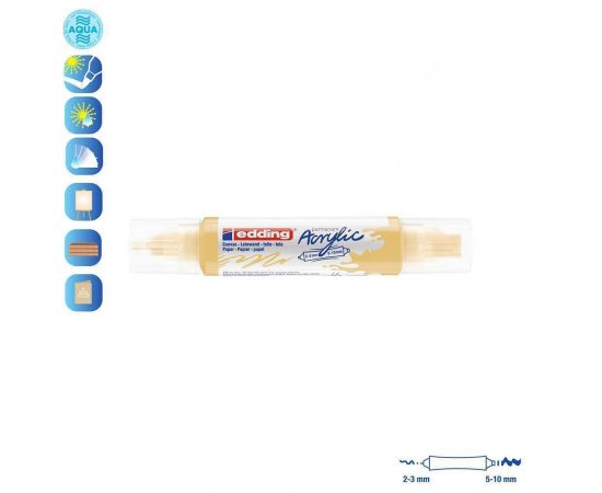 Ακρυλικός Μαρκαδόρος Edding 5400 2-3/5-10mm Pastel Yellow Edding | Είδη Ζωγραφικής στο MarkCenter
