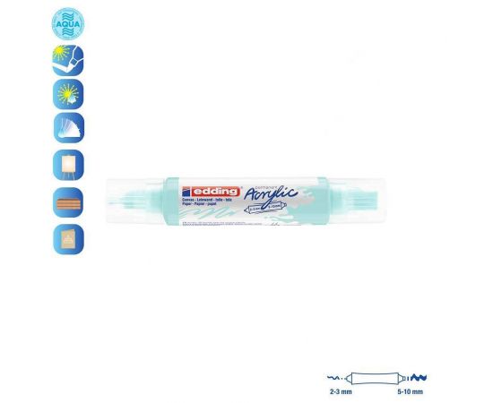 Ακρυλικός Μαρκαδόρος Edding 5400 2-3/5-10mm Pastel Blue Edding | Είδη Ζωγραφικής στο MarkCenter