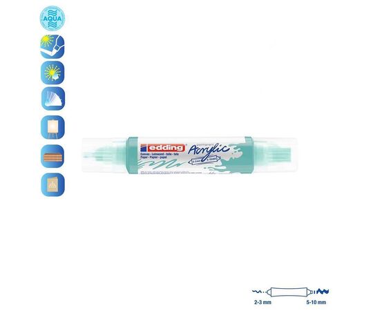 Ακρυλικός Μαρκαδόρος Edding 5400 2-3/5-10mm Opulent Turquoise Edding | Είδη Ζωγραφικής στο MarkCenter