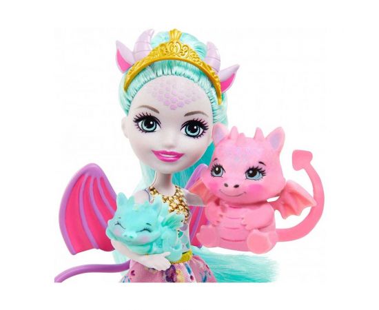 Enchantimals Royals Κούκλα Deanna Και Οικογένεια Δράκοι GYJ09 Mattel | Παιχνίδια για Κορίτσια στο MarkCenter