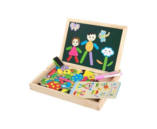 Ξύλινη Κασετίνα Με Πίνακα Διπλής Όψης Zita Toys | Παιχνίδια για Αγόρια στο MarkCenter