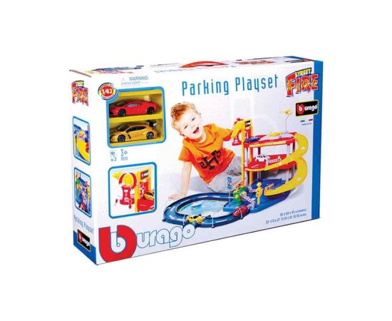 Bburago Parking Playset Street Fire 18-30025 Burago | Οχήματα στο MarkCenter