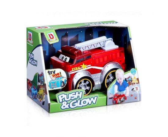 Bburago Junior Push & Glow Fire Truck 16/89006 Burago | Παιχνίδια Bebe στο MarkCenter