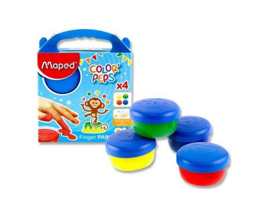 Δακτυλομπογιές Σε Βαζάκι 80grx4 Maped | Είδη Ζωγραφικής στο MarkCenter