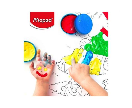 Δακτυλομπογιές Σε Βαζάκι 80grx4 Maped | Είδη Ζωγραφικής στο MarkCenter