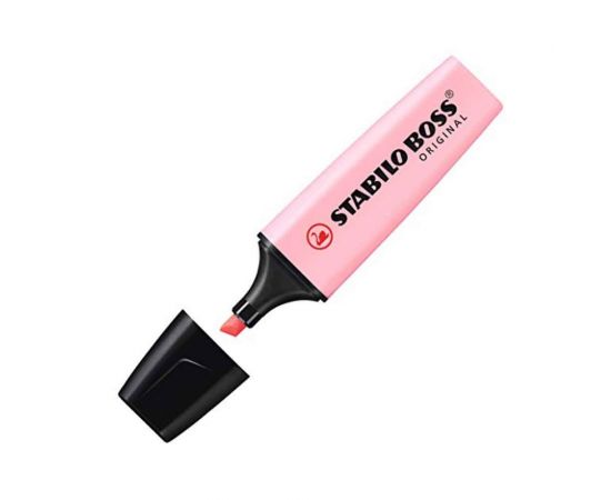 Μαρκαδόρος Υπογραμμίσεως Stabilo Boss 70/129 Pastel Ρόζ Stabilo | Γραφική Ύλη στο MarkCenter
