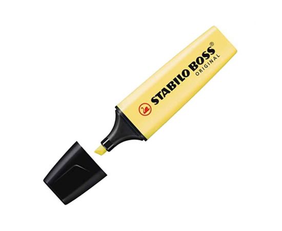 Μαρκαδόρος Υπογραμμίσεως Stabilo Boss 70/144 Pastel Κίτρινο Stabilo | Γραφική Ύλη στο MarkCenter