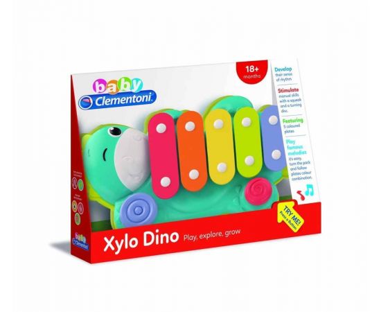 Baby Clementoni Βρεφικό Παιχνίδι Μουσικό Ξυλόφωνο Δεινοσαυράκι 1000-17263 AS Company | Παιχνίδια Bebe στο MarkCenter