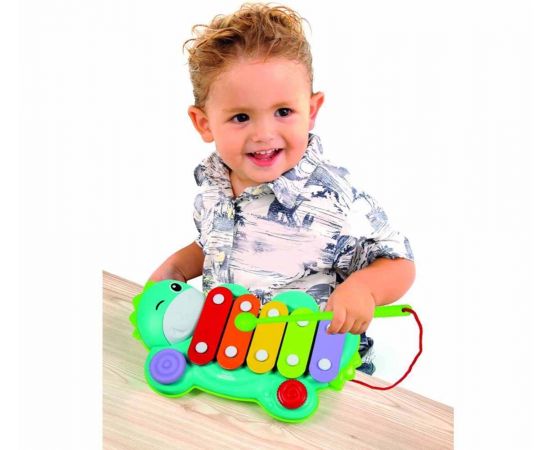 Baby Clementoni Βρεφικό Παιχνίδι Μουσικό Ξυλόφωνο Δεινοσαυράκι 1000-17263 AS Company | Παιχνίδια Bebe στο MarkCenter