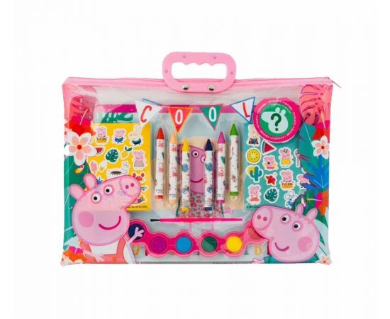 Σετ Ζωγραφικής Διάφανη Τσάντα Peppa Pig 1023-68002 AS Company | Παιχνίδια για Κορίτσια στο MarkCenter