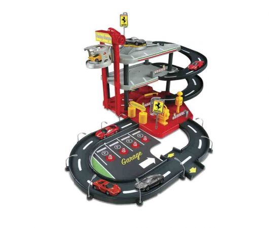 Bburago Πάρκινγκ Γκαράζ Ferrari 1/43 με 2 αμάξια Burago | Οχήματα στο MarkCenter