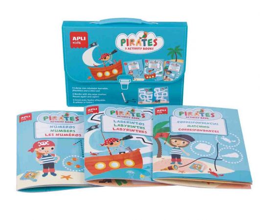 Βιβλία δραστηριοτήτων Πειρατές | APLI 18247 APLI | Παιχνίδια για Αγόρια στο MarkCenter