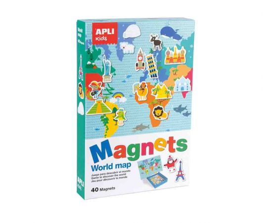 Μαγνητάκια Παγκόσμιος Χάρτης | APLI 16494 APLI | Παιχνίδια για Αγόρια στο MarkCenter