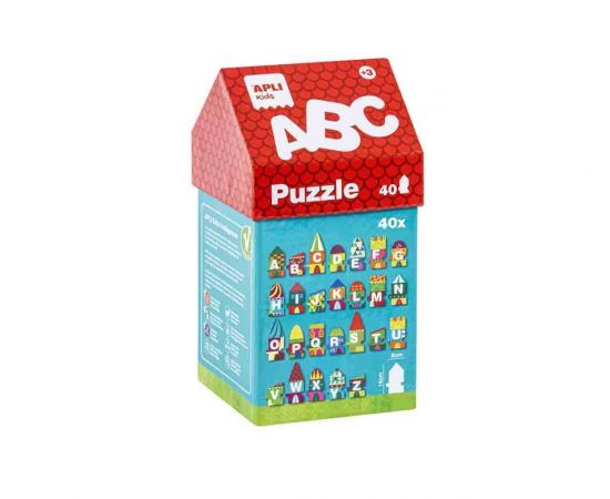 Παζλ ABC 4Ο τεμάχια σε σχήμα σπιτάκι | APLI 14805 APLI | Παιχνίδια για Αγόρια στο MarkCenter