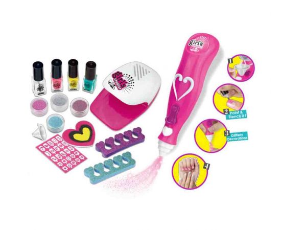 Παιδικό Σετ νυχιών με φουρνάκι  Nail art Studio | 005.359-MBK Zita Toys | Παιχνίδια για Κορίτσια στο MarkCenter
