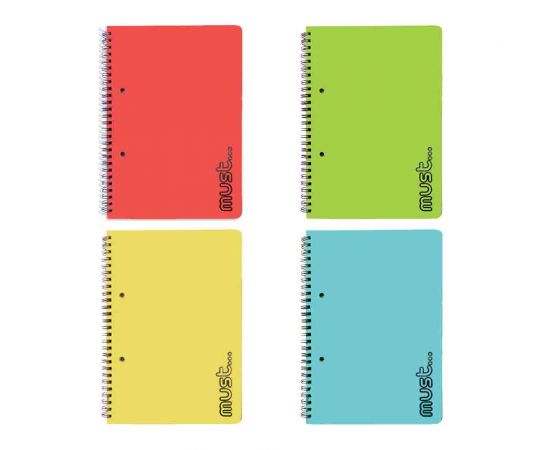 Τετράδιο Σπιράλ Must Craft 17x25 Ριγέ 3 Θέματα 90Φ Must Team | Σχολικά Τετράδια στο MarkCenter