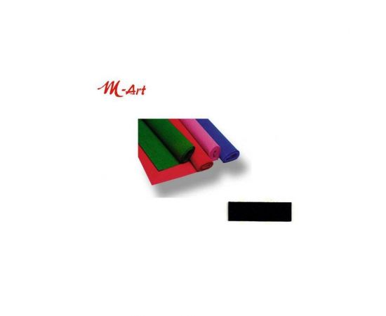 Χαρτί γκοφρέ M-art 0.5x2m ΜΑΥΡΟ  | Είδη Χειροτεχνίας στο MarkCenter