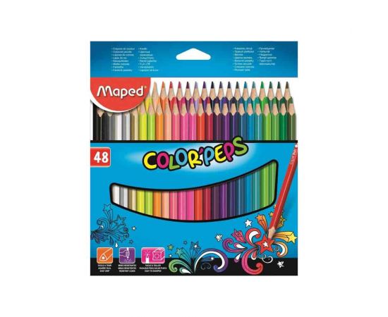 Ξυλομπογιές Maped Color Peps 48τμχ Maped | Είδη Ζωγραφικής στο MarkCenter