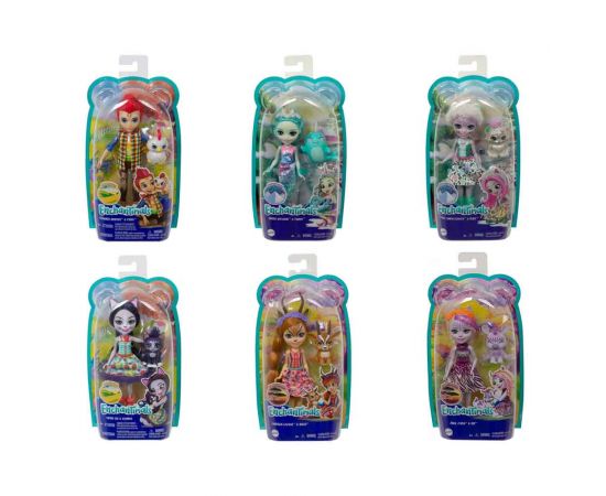 Enchantimals Κούκλα & Ζωάκι Φιλαράκι Νέοι Φίλοι FNH22 Mattel | Παιχνίδια για Κορίτσια στο MarkCenter