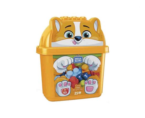 Fisher Price Mega Bloks Κουβαδάκι Με Τουβλάκια Σκυλάκι HDK81 Mattel | Παιχνίδια Bebe στο MarkCenter