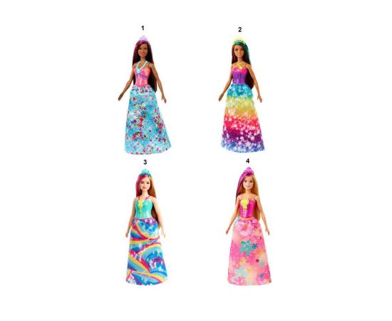 Barbie Πριγκίπισσα (4 Σχέδια) Mattel | Παιχνίδια για Κορίτσια στο MarkCenter